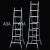 Aluminum alloy ladder dual-use ladder multifunctional ladder industrial ladder