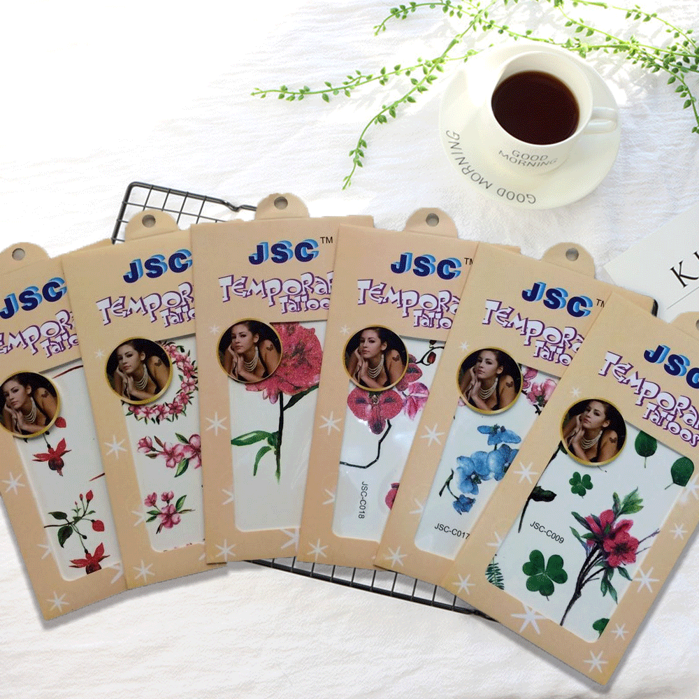 2021 New Products in Stock Hand Back Tattoo Sticker HN Flower Stickers Fresh Tattoo Sticker Customizable Wholesale