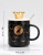 Creative Cartoon Relief Cup with Cover Spoon Cute Crown Water Cup Office Coffee Cup Practical Gift Mug