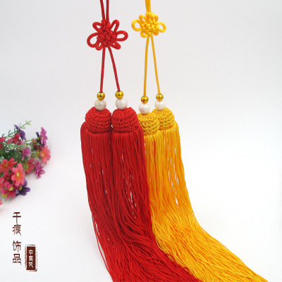 Large Medium Small Sword Tassel Wholesale Chinese Knot Tassel Festive Home Hanging Decoration Tassel Hand Woven Mesh Head Tassel