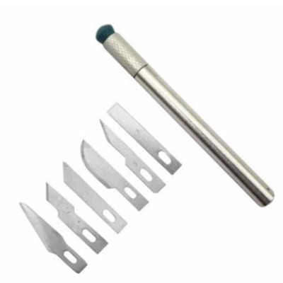 Factory Direct Sales Student 6 Blades Graver Set Garnishing Knife Wooden Knife Art Knife Rubber Carving Knife