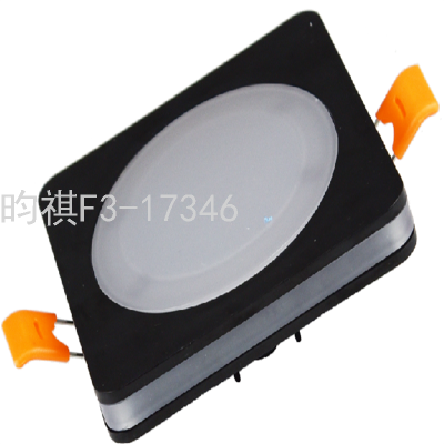 LED Ultra-Thin Square Downlight Hotel Corridor Aisle Embedded Ceiling Lamp Home Hallway 5W Downlight