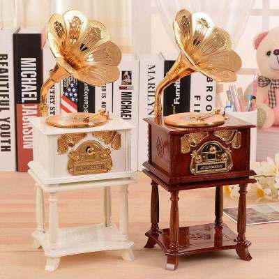 Factory Direct Sales European-Style Stereo Phonograph Music Box Music Box Creative Decoration Birthday and Holiday Gift