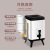 Commercial Square Milk Tea Bucket Heat and Cold Insulation Double-Layer Large Capacity 304 Stainless Steel Insulated Barrel Square Tea Bucket