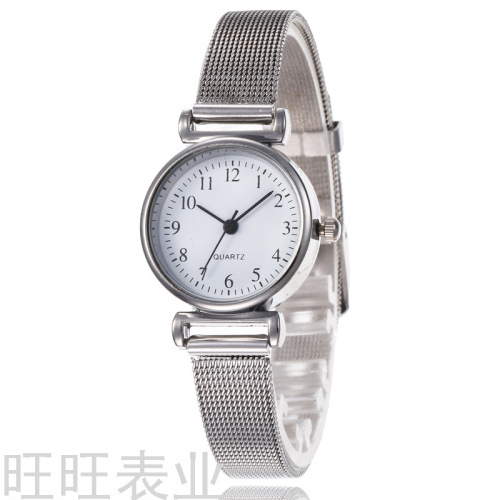 literary style women‘s watch women‘s fashion trend small steel belt simple women‘s watch student korean style mesh quartz watch