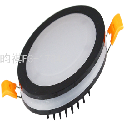 9W Black Edge Concealed Embedded down Lamp Household Commercial Corridor Aisle Light Ultra-Thin Bright Ceiling Lamp