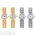 New Graceful and Fashionable Steel Band Diamond Waterproof Women's Watch Simple Roman Digital Quartz Wrist Watch
