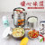 Ailijin Vacuum Three-Layer Sealed Stew Pot 304 Stainless Steel Insulated Barrel Soup Jar Cup Portable Pan