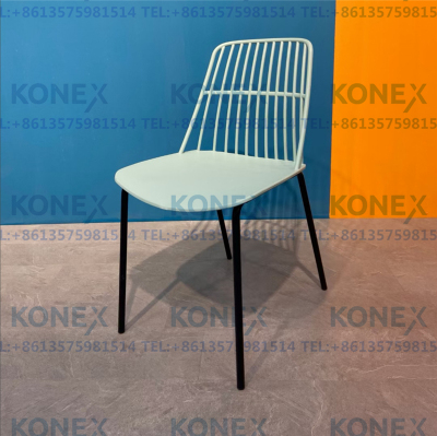 Nordic Modern Minimalist Beetle Dining Chair Adult Home Use Iron Chairs Leisure Backrest Cosmetic Chair
