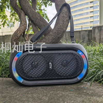 New Alp4204 Double 4-Inch Subwoofer Card Packing Machine Card Wireless Bluetooth Speaker Portable Backpack Speaker