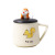 Cute Cartoon Ins Large Capacity with Lid Spoon Ceramic Cup Cup Creative Mug Artistic Stall Gift Cup