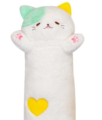 Plush Toy Cat Pillow Long Pillow Bed Sleep Super Soft Ragdoll Bed Cushion for Leaning on Birthday Gift for Women