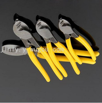 8-Inch Small Head Cable Cutter Card 45# Steel Wire Cutter Double Color Handle Cutting Iron Wire Pliers Hardware Tools Iron Sheet Scissors