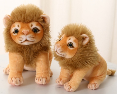 Simulation Lion Toy Plush Doll Animal Ornaments Small Rag Doll Children's Birthday Gifts Boys Style