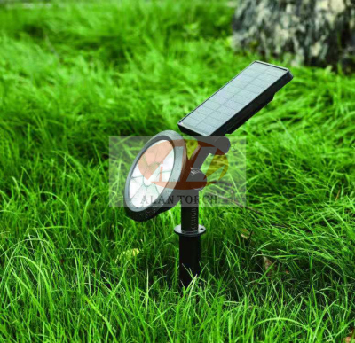 Solar Colorful RGB Plug-in Lawn Lamp LED Color Changing Fixed Color Outdoor Landscape Spotlight Garden Courtyard Wall Lamp