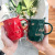 Nordic Ins Multilateral Irregular Crown Ceramic Cup Creative Mug Business Office Tea Coffee Cup