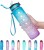 Amazon 1L Gradient Kettle Portable Frosted Glass Cup Body Sports Bottle Bounce Cover Water Cup Large Capacity