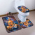 Buddha Forest European Creative Style Toilet Toilet Three-Piece Set 3D Printing Absorbent Amazon Exclusive for 