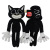 Cross-Border Siren Big Black Dog White Cat Siren Head Plush Toy Red Tooth Cat Doll Doll Factory Direct Sales