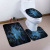 Buddha Forest European Creative Style Toilet Toilet Three-Piece Set 3D Printing Absorbent Amazon Exclusive for 