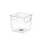Bathroom Wash Supplies Finishing Storage Box Transparent Pet Desktop Stationery Finishing Box Stackable Square Refrigerator Box
