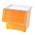 Snack Storage Box Transparent Front Open Flip Household Drawer Oblique Children Toy Organizing Cabinet Box Basket Large
