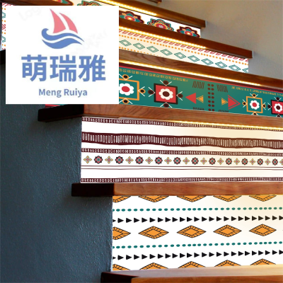 Color Kitchen Greaseproof Stickers Cartoon Self-Adhesive Stair Tread Tile Sticker Decorative Sliding Door Cabinet Stickers