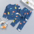 New Autumn and Winter Children's Long Johns Top & Bottom Set Lycra Cotton Medium and Large Children's Underwear Set Boys' Pajamas Girls' Home Wear