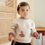 Girls' Fleece-Lined Sweater Autumn and Winter Clothing 2020 New Winter Baby Thick Warm Baby Girl Fashionable Korean Style Top
