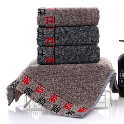Yiwu Good Goods Pure Cotton Well-Shaped Plaid Pure Cotton Chinese Style Towel Face Washing Water Absorption Gift Face Towel Daily Necessities Towel