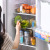 Simple Color Handle Storage Box Pet Food Transparent Fresh-Keeping Box Kitchen Fruit Bottle & Can Finishing Refrigerator Box