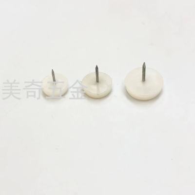 Furniture Plastic Floor Nail Thickened Nylon Moisture-Proof Height Increasing Non-Slip Cabinet Table and Chair Sofa Floor Mat White Stake