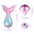 32-Inch Digital Mermaid Tail Aluminum Balloon 12-Inch Rubber Balloons Birthday Party Decoration Balloon Set