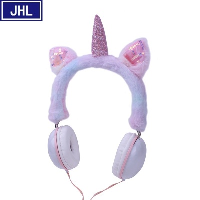 3.5mm Headset Incense Inserted Headset Creative Plush Cute Unicorn Children's Gift Customization Foreign Trade Wholesale.
