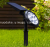 RGB Colorful Solar Lawn Lamp Ground Plugged Light Solar Wall Lamp Outdoor Garden Courtyard Lighting Lamp Ambience Light