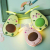 Cartoon Toy Avocado Stall Handheld Fan USB Charging Fill Light Makeup Mirror Mini Fan Customization