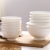 Jingdezhen Ceramic Rice Bowl Soup Bowl Bone China Pure White High Leg Table Instant Noodle Bowl Salad Bowl Anti-Scald Chinese Style