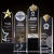 Crystal Trophy Medal Customization Five-Pointed Star Thumb Metal Resin Excellent Staff Annual Meeting Honor Award Trophy