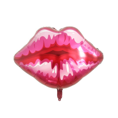 2021 New Lip KissMe Party Beard Aluminum Film Balloon for Scene Decoration in Stock Wholesale