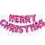 Christmas Decorations Arrangement 16-Inch Merry Christmas Merry Christmas Letter Foil Balloon Set