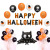 Halloween Balloon Set Halloween Decoration Inflatable Foil Paper Balloon Pumpkin Bat Halloween Theme Set