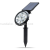 RGB Colorful Solar Lawn Lamp Ground Plugged Light Solar Wall Lamp Outdoor Garden Courtyard Lighting Lamp Ambience Light