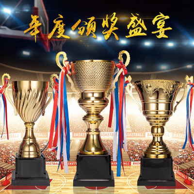 Basketball Competition Metal Trophy Custom Logo Taekwondo Football Award Gift Wholesale Marathon Trophy Customization