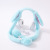 New Creative Trending Cute Rabbit Ears Headset with Airbag Ears Moving Plush with Light Headset.