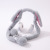 New Creative Trending Cute Rabbit Ears Headset with Airbag Ears Moving Plush with Light Headset.