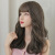 Factory Wig Female Long Hair Natural Full-Head Wig Style Long Curly Hair Air Bangs Fluffy Fashion Medium Long Hair Wholesale