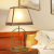 American-Style Copper Glass Solder Table Lamp European High-End Bedside Side Table Corner Lamp