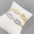 Cross-Border Supply European and American Fashion Zircon Chain Bracelet Female Ins Style Niche Design Light Luxury Jewelry Fashion