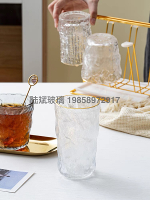 Tree Pattern Glass Subnet Red Same Style Beer Steins Children's Milk Cup Big Water Cup Large Capacity High Temperature Resistance Cool Water Pot