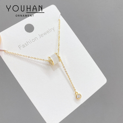 Women's Korean-Style Slim Waist Necklace Light Luxury Minority Clavicle Chain Ins2021 New Normcore Necklace